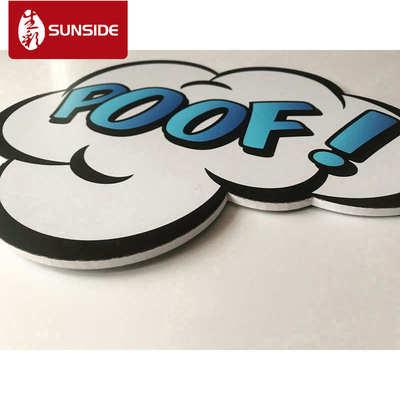 定制pvc雪弗板裱写真 背胶裱安迪板 车贴裱雪弗板异形雕刻