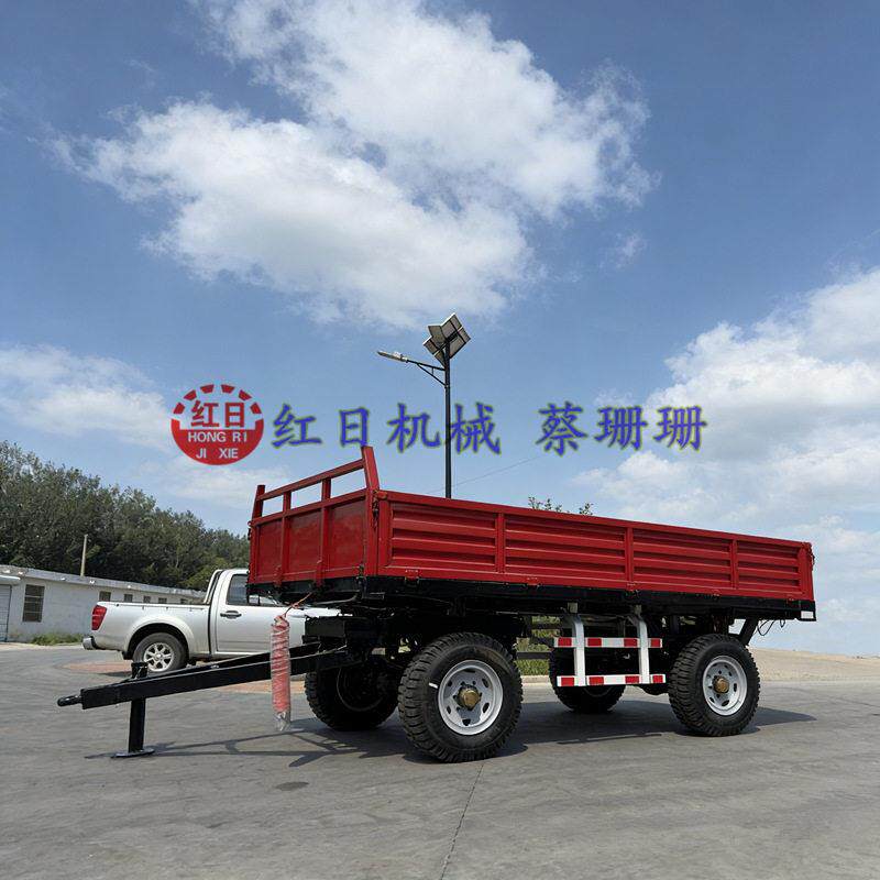 液压自卸5吨拖车供应农用拖车5吨自卸拖车粮食转运车平板拖车