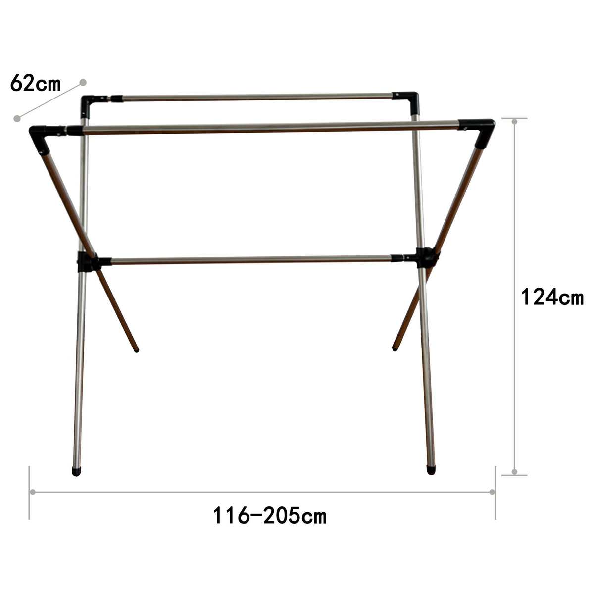 阳台x架晾衣架被落地不锈钢挂衣室外家用户外晾衣杆晒衣架晒折叠