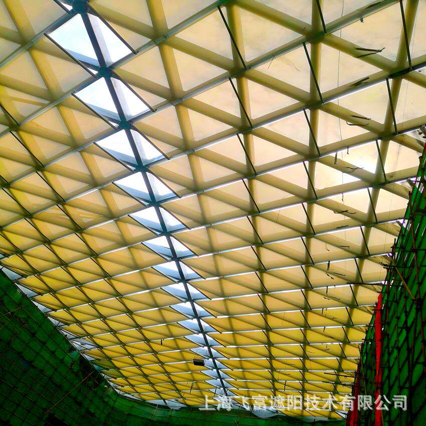 供应图书馆电动遮阳帘商场天棚帘遮阳网型号齐全上门安装