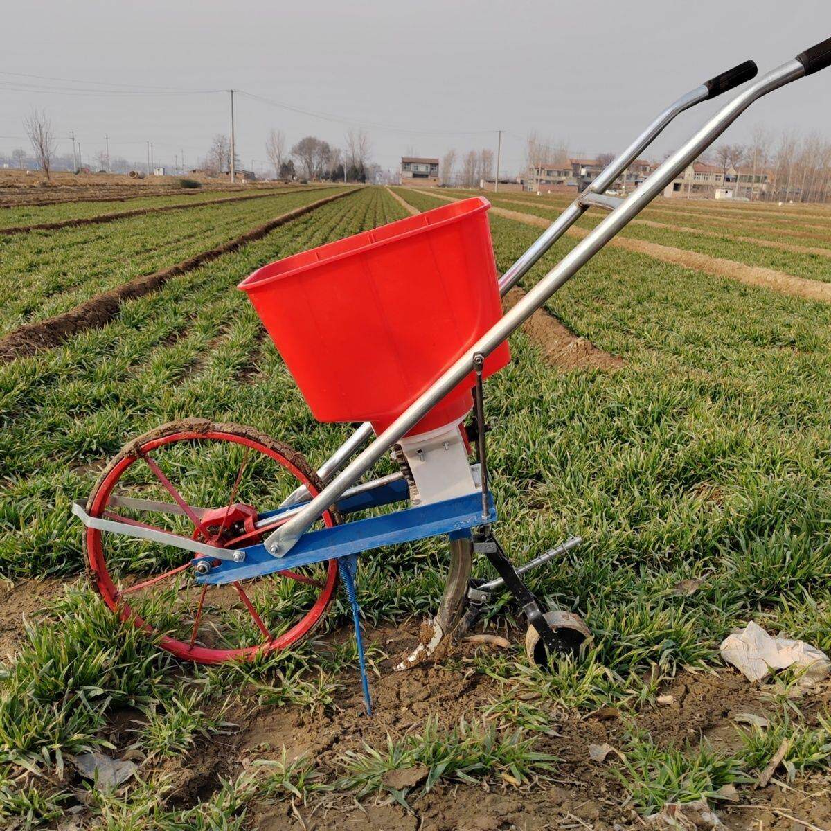 手推式播种施肥麦机玉米LIH花生大豆小种芝麻苜蓿播两用用家用农