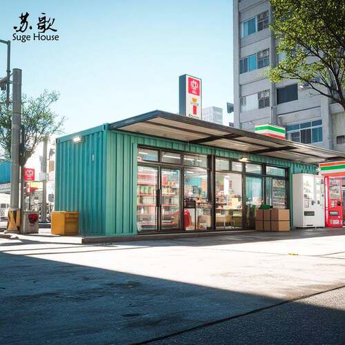 厂家直销全新钢结构集装箱活动房改造创意街头便利店小卖部设计