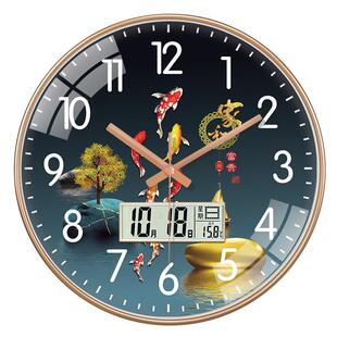 创意约钟表性用客厅挂钟餐厅挂家墙静音简RBrsPZoP石个英钟