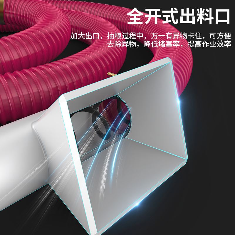 吸粮机小型家用大吸力车载抽粮机上料机吸料机软管绞龙螺旋输送机