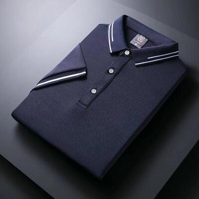 高档工装服定服制印logo工短袖夏天夏季厂订制订做T恤广作告衫工