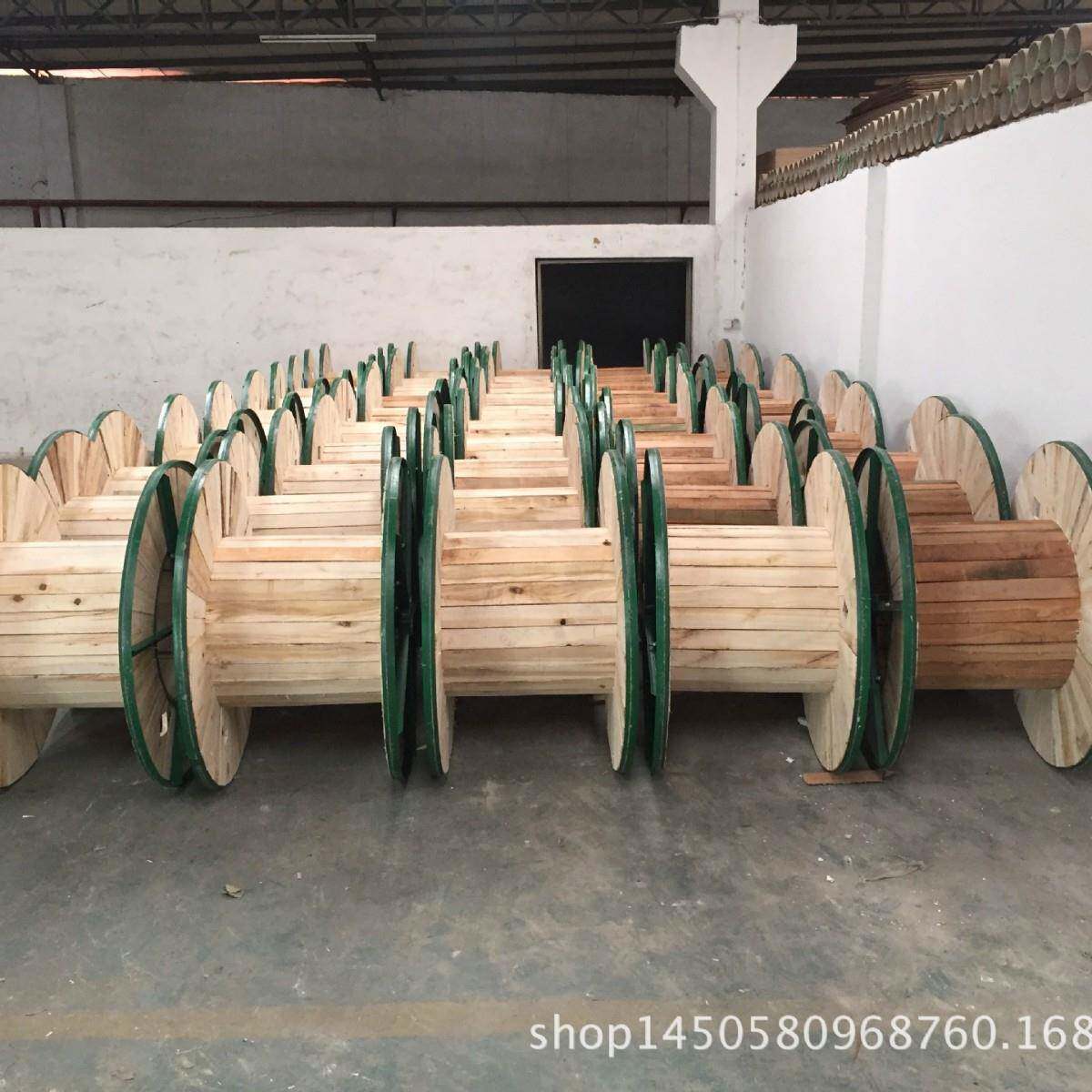 厂家直供移动式电缆铁木盘 绕线盘线滚子 多种规格尺寸电线收纳盘