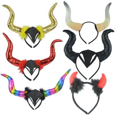 Halloween Headdress Hairband Christmas Performance Props Dem