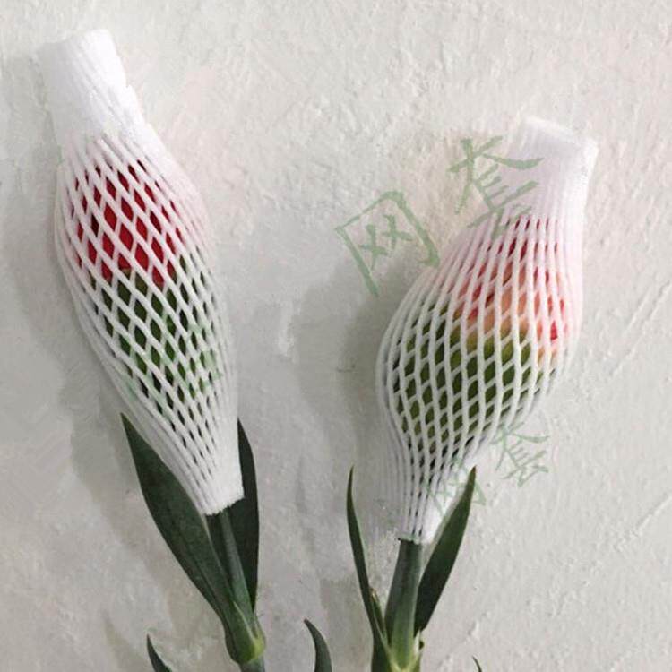 昆明仓 月季花玫瑰花网套 花蕾保护 珍珠棉泡沫网套 草莓网套