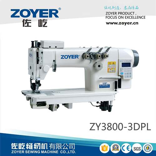 ZY3800-3DPL直驱高速三针链式平缝机（带拖轮）平车链缝机