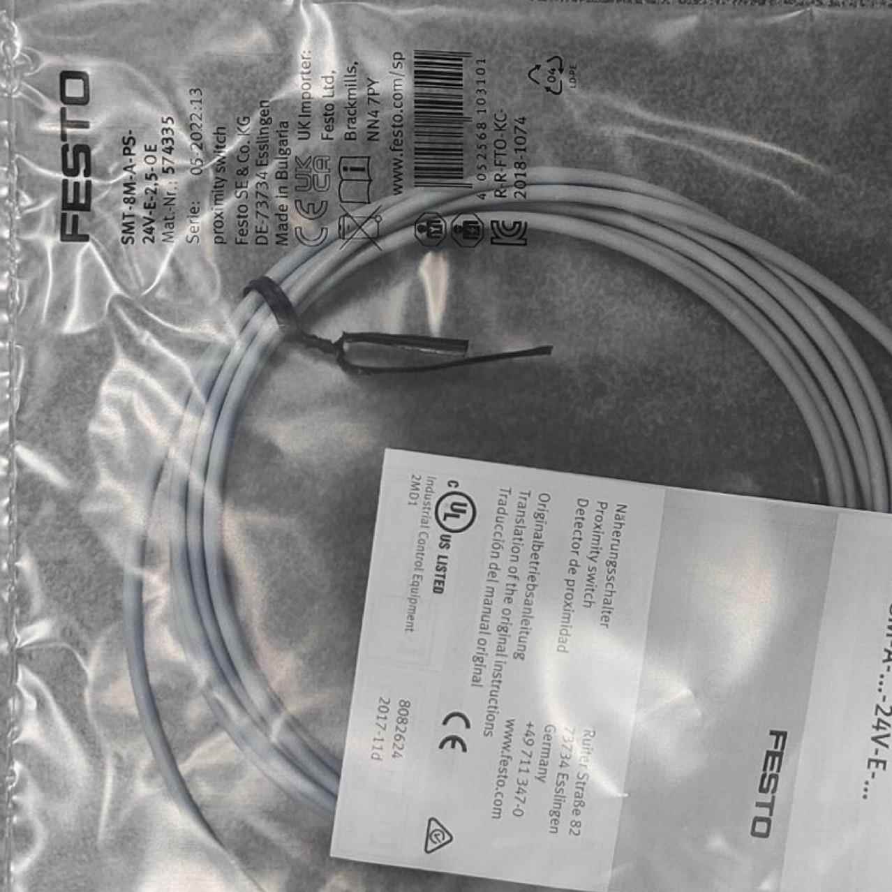 费斯托SMT-8M-A气缸近开关M57433ST-8M-A-NS-924V-E-0接.3-M8D