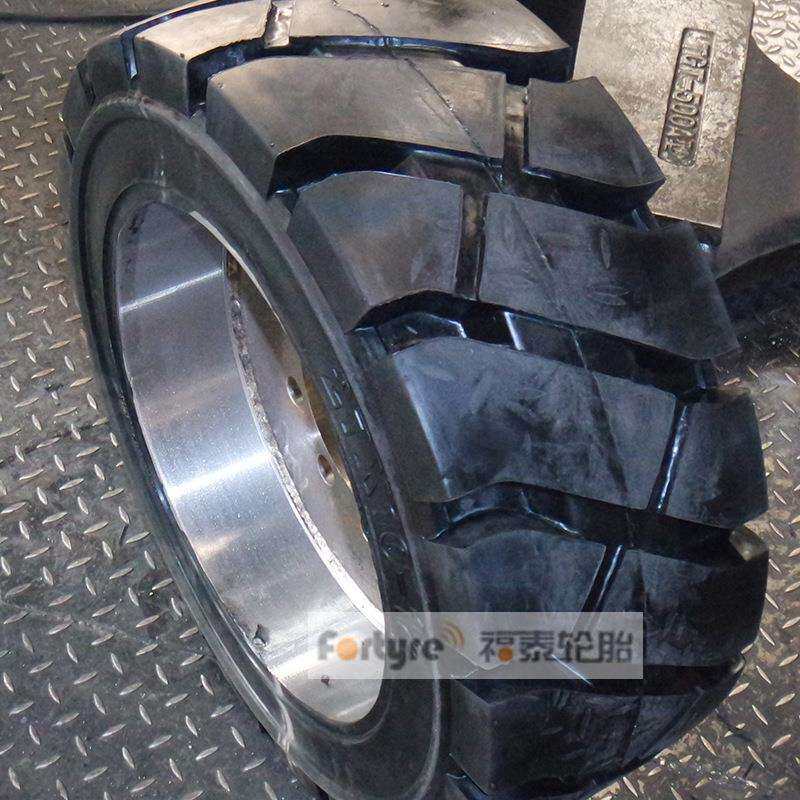 供应实心轮胎27*10-12T-P平板车拖车实心轮胎承重力大