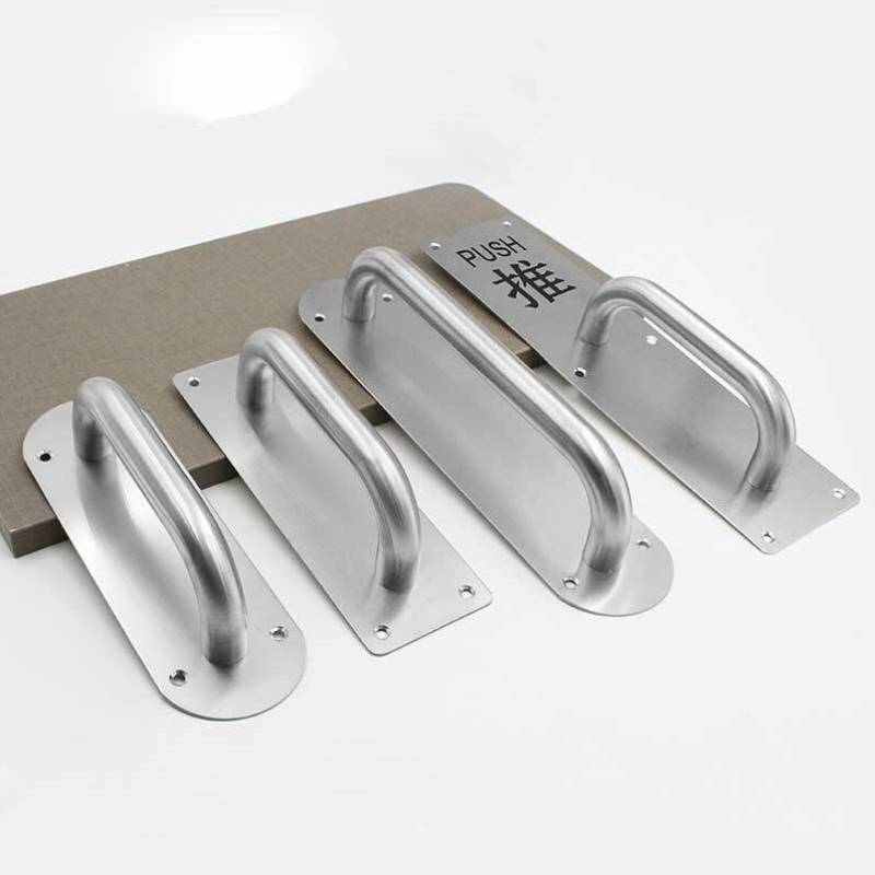 龙代longdai不锈钢推拉板消防门明装把手0380300mm推板推