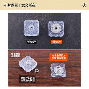 静音家具脚垫脚钉防滑桌板桌椅椅子沙发电视柜保护地板橡胶垫子