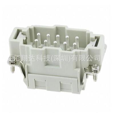 HDC-HE-010-MS T2040103101 SIBAS西霸士TE泰科 10芯弹片压接公芯