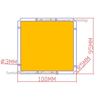 现货100x95mm方形COB灯板50W超亮12V LED集成光源倒装工艺灯板