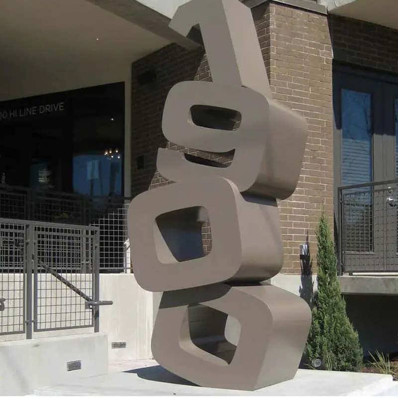 户外不锈钢双面立体烤漆景观字大型落地发光字斜面字3D商场公园字