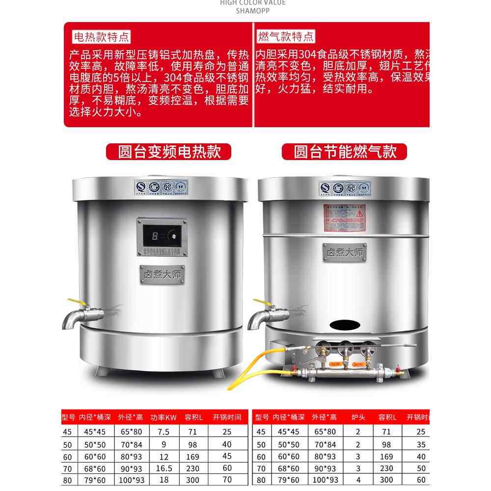 汤桶商业焖煮桶汤焖肉电加热燃气大容量节能保温不锈钢燃气焖肉锅