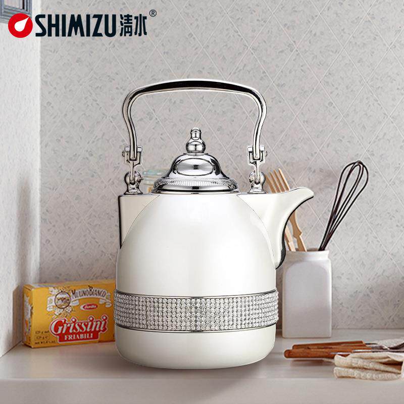 SHIMIZU/清水欧式保温壶家用玻璃内胆热水瓶精品中东暖壶SM-2222