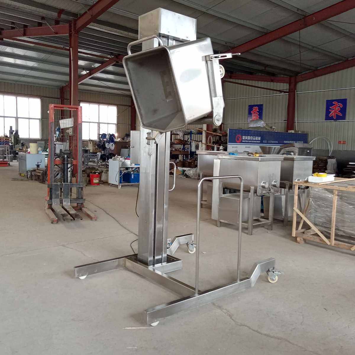 提升机上料移动提升提升机机状 加料颗粒状液体原料全自动立式泥