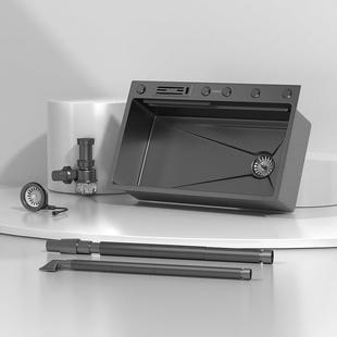 家用4带刀架水槽厨房洗碗池不锈钢菜盆30不锈钢水大洗单槽台控