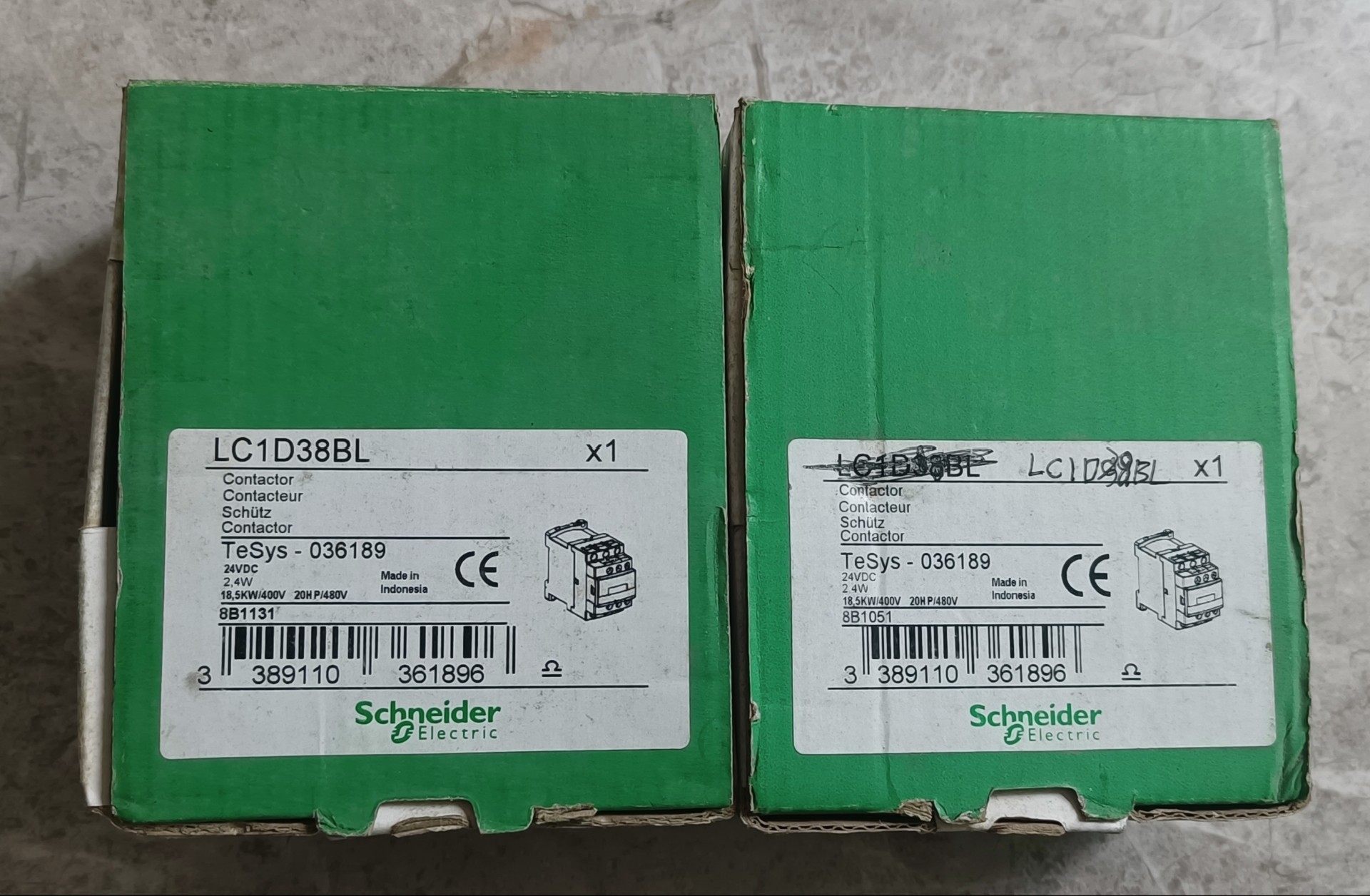 全新施耐德直流接触器LC1D38BL ，库存余料原装正品，外