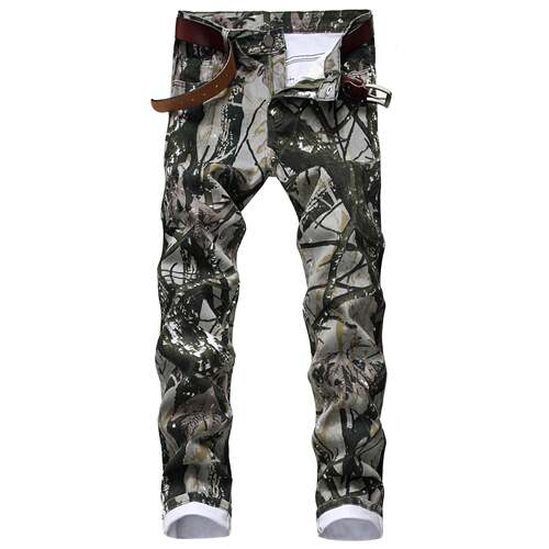 Amos White Camo T-Shirt/Stacked Flare Jean Bundle