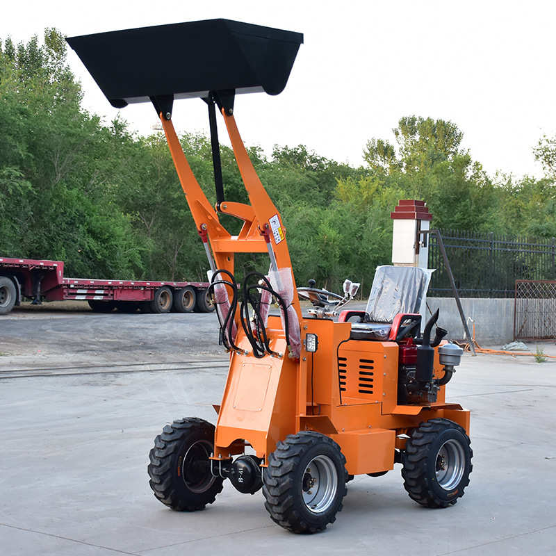 柴油四驱小型铲车农用养殖场清理建筑工地垃圾清运小型柴油装载机