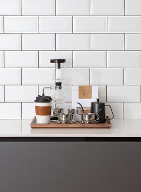 北欧厨房样板间摆件咖啡装饰品组合套装展厅小摆设厨具手冲壶托盘