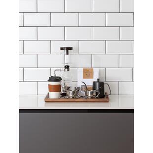 北欧厨房样板间摆件咖啡装饰品组合套装展厅小摆设厨具手冲壶托盘