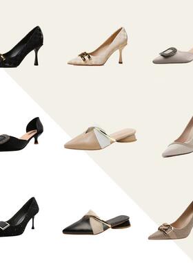 模型房衣帽间鞋柜女高跟鞋饰品软装饰与卧室可访问的豪华女鞋道具