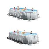 INTEX26798支架儿童游泳池家庭加厚大泳池户外移动水池养鱼池