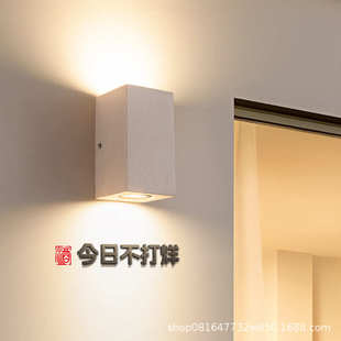 创意水磨石户外灯防水天井壁灯别墅庭院酒店露台微水泥墙灯