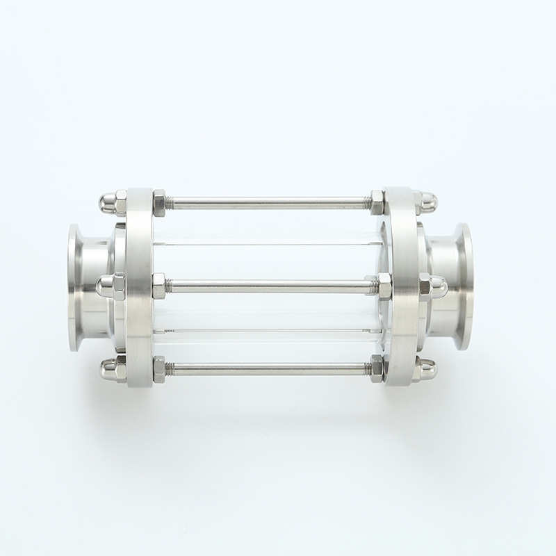 不锈钢卫生级管道视盅卡箍式视镜不锈钢304法兰玻璃316L管道视镜