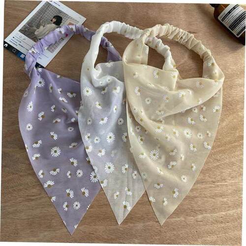 elasticity Scarf Headband women 三角弹性皮筋发带头巾女