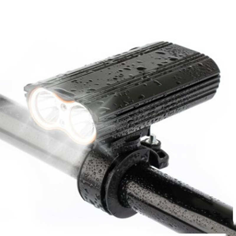 usb充电车灯山地车骑行灯高亮led自行车t6前灯