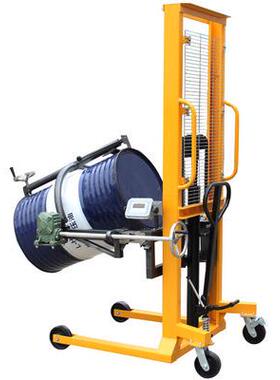 手动油桶堆高翻转车载重400kg铁油桶翻转倾斜倒料塑料桶DA400A