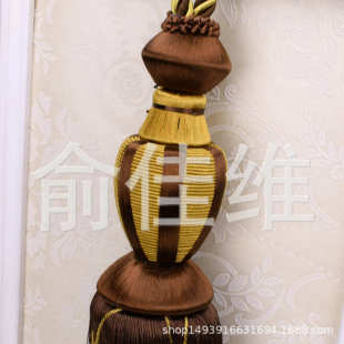 花瓶单球 流苏绑球绑绳 现货 窗帘绑带挂球 一对2个 装 饰吊穗吊球