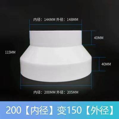 PVC水管异径大小头50给水排水管转75接头110排烟管变径接头配件