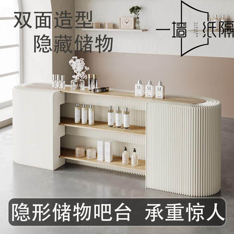 展台展示柜台展会样品展示柜架办公室前台吧台折叠中岛展架展示桌