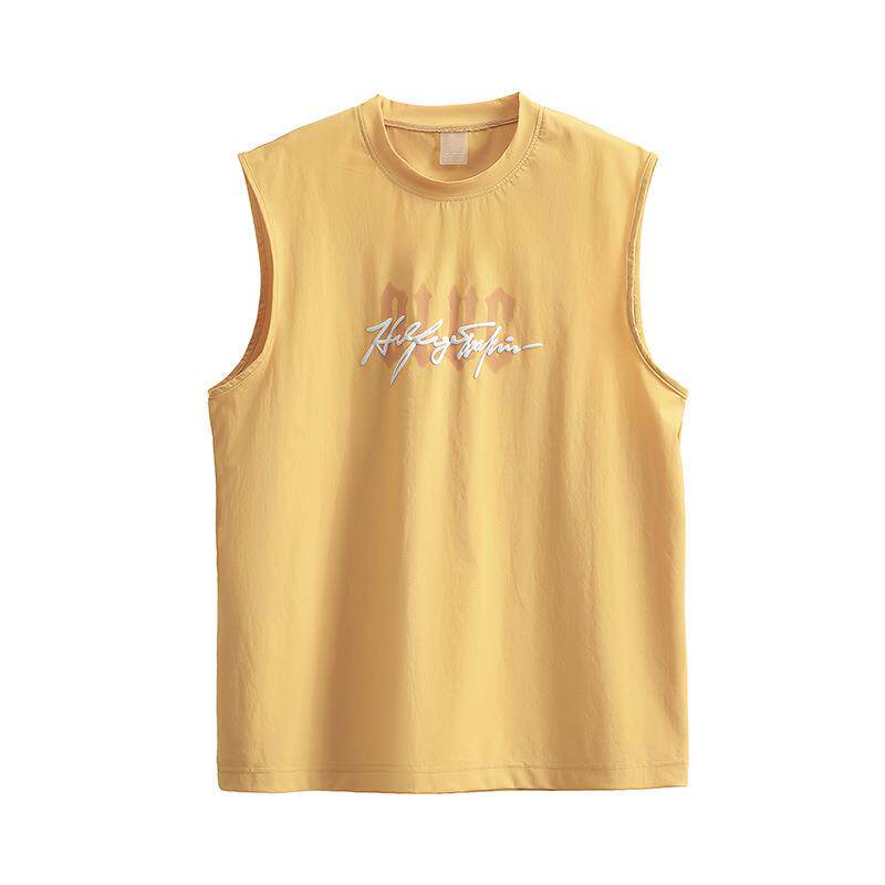 M-8XL坎肩背心男款夏季大码加肥加大速干运动健身汗衫男生冰休闲