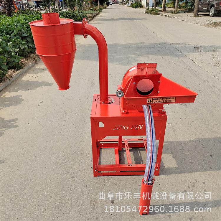 新款自吸式玉米粉碎机 家用电动五谷杂粮饲料机 养殖饲料打料机