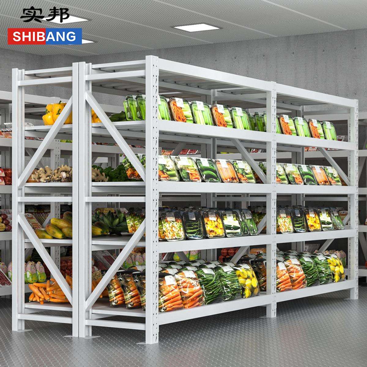 誉创重型仓储货架仓库多层蔬菜生鲜食品快递置物架货物架铁架子