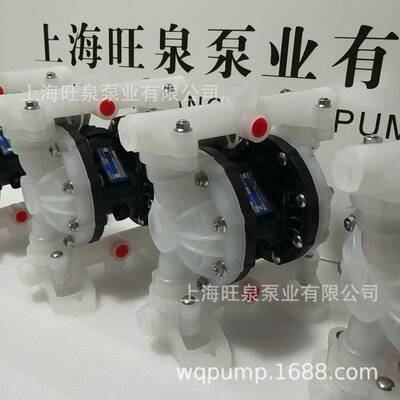 上海旺泉RW52911耐腐蚀气动隔膜泵RW15PPFF双隔膜塑料气动泵
