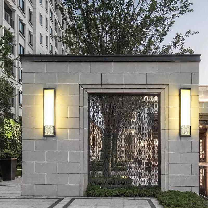 中式户壁灯防院水现代别庭院外墙室外壁外灯花园围墙灯小门424口