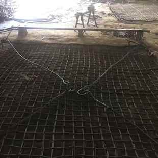 工地吊车吊砖头吊网头402钢石绳网兜建筑垃圾钢丝网吊砖兜吊货丝