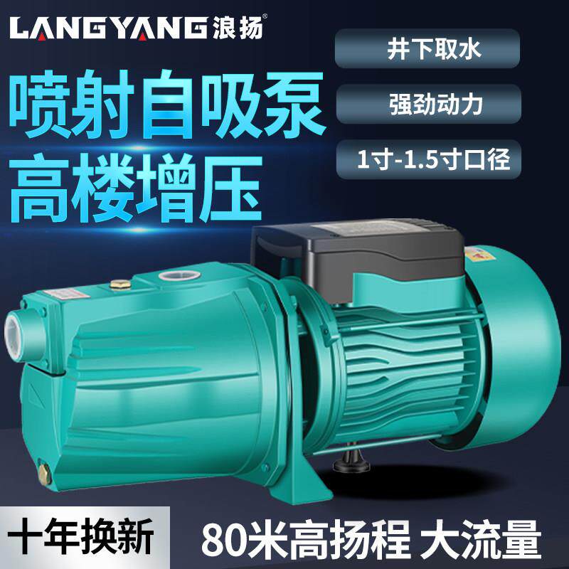 家用水泵喷射泵全自动增压泵高扬程家用高压自吸泵220V井水抽水泵
