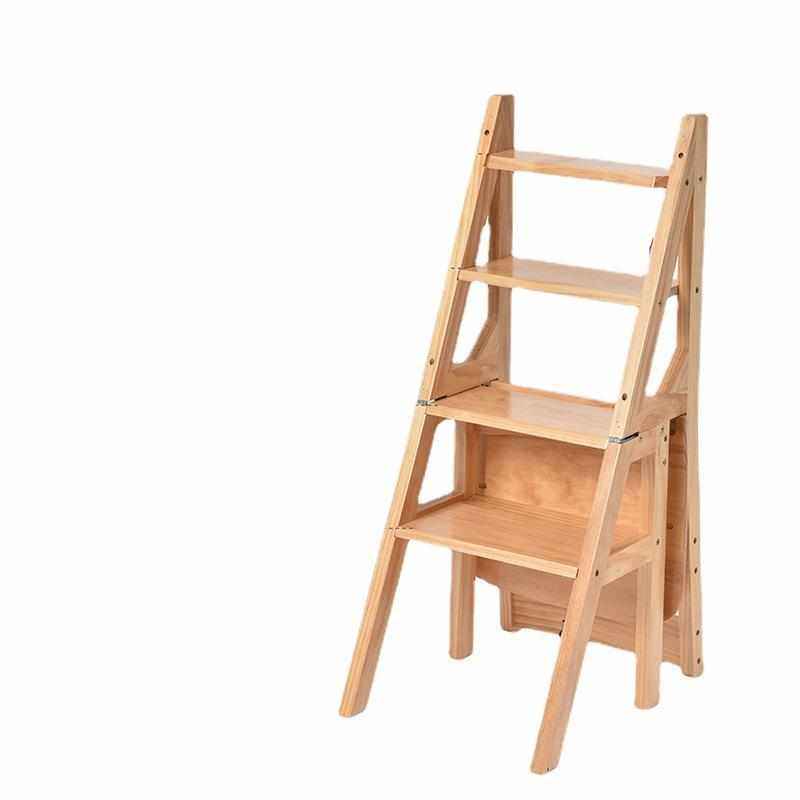 批发实木家用多功能折叠梯椅室内移动登高梯子两用四步梯凳爬梯子,居家日用,家用梯,淘宝优惠券,粉丝福利购,淘宝优惠卷