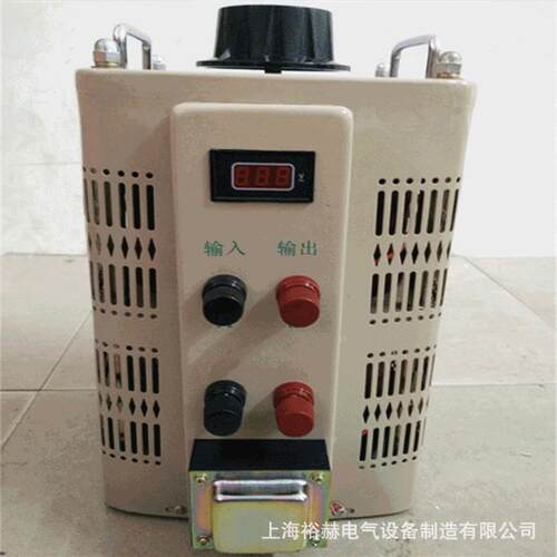 工厂直销单相交流接触式调压器0-250V0-500V可调高精度电动调压
