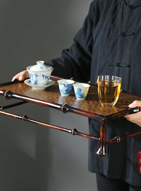 新中式筇竹家俱小桌子茶桌竹编小炕几炕桌飘窗茶桌泡茶竹茶台茶几