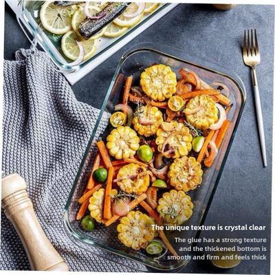 dinner bowls plates dish glass heat resistant baking oven